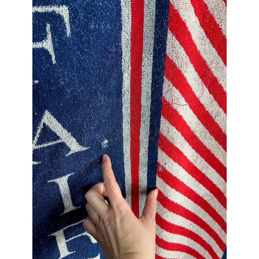 beach towel Fairsky cruise striped sailboat blue red